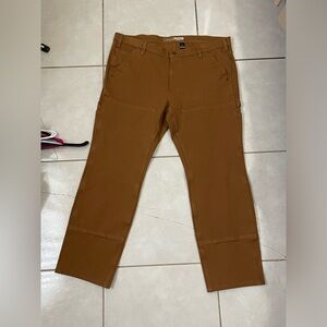 Carharrt women’s rugged flex RLXD fit twill double-front work pants brown.18 reg